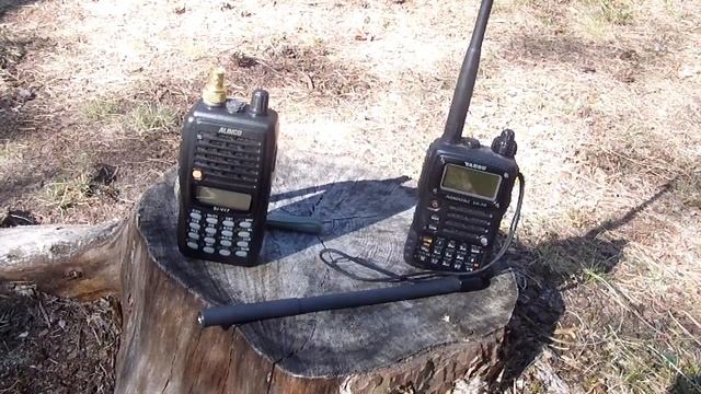 Alinco DJ-V17L  и самодельные антенны.