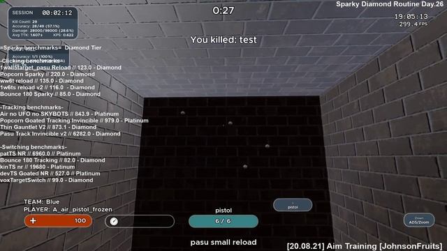 JohnsonFruits's Aim Training [20.08.21/Day.271] смотреть онлайн