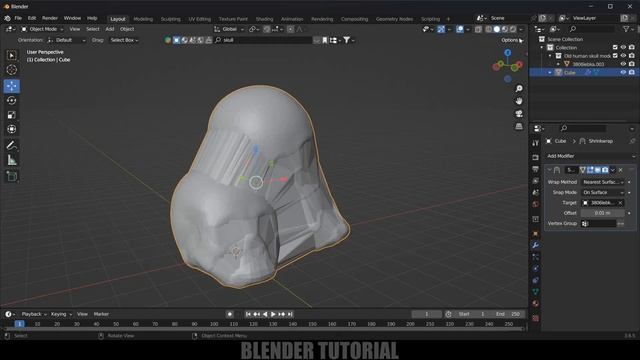 Wrap objects in plastic | Blender Beginners tutorial смотреть онлайн