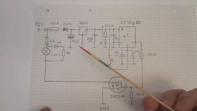 Chandelier with one button dimmer (ATTiny project) смотреть онлайн