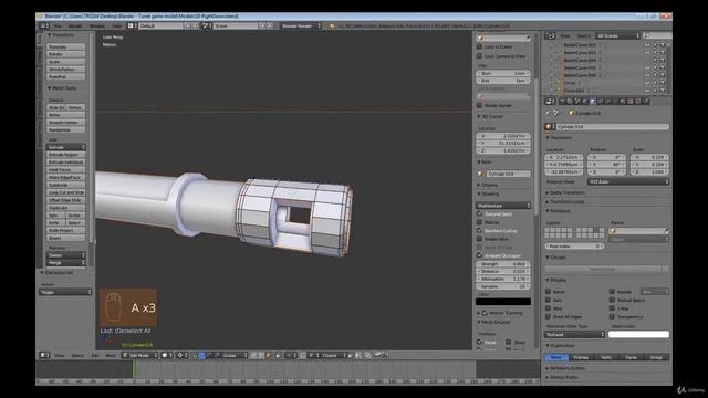 Retopology || How to study render of basic game with gun design смотреть онлайн