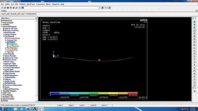 SFD Of SIMPLY SUPPORTED BEAM IN ANSYS MECHANICAL APDL смотреть онлайн