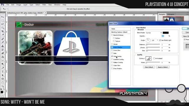 Speed Art: Playstation 4 User Interface Concept [Part 2] смотреть онлайн