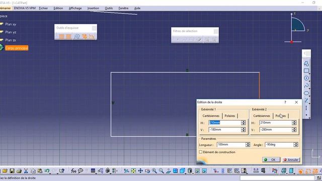 FORMATION CATIA // ESQUISSE 2 : Lines & Rectangle смотреть онлайн