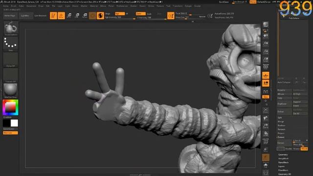Zbrush 2018 Full Unreal Engine 4 Character смотреть онлайн