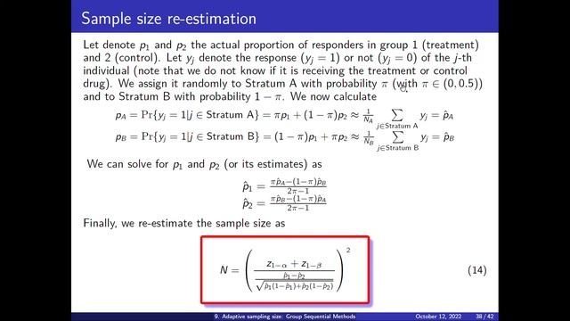 Sample size 25. Adaptive sample size, size recalculation смотреть онлайн