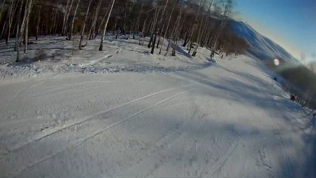 Snowboarding on lake Bannoe | Russia смотреть онлайн