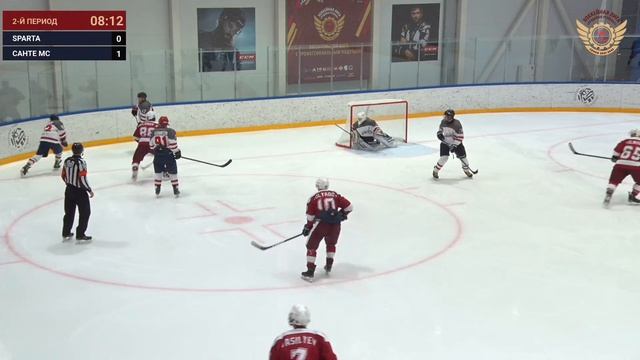 HC SPARTA (Moscow) – ХК Санте МС | Дивизион Тритон | ЛД Академия льда смотреть онлайн