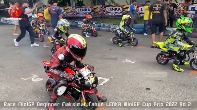 Race Mini GP Beginner Usia Maksimal 9 Tahun LENKA MiniGP Cup Prix 2022 RD 2 смотреть онлайн