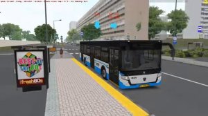 Испытания электробуса ЛиАЗ 6274 в Москве!   OMSI 2