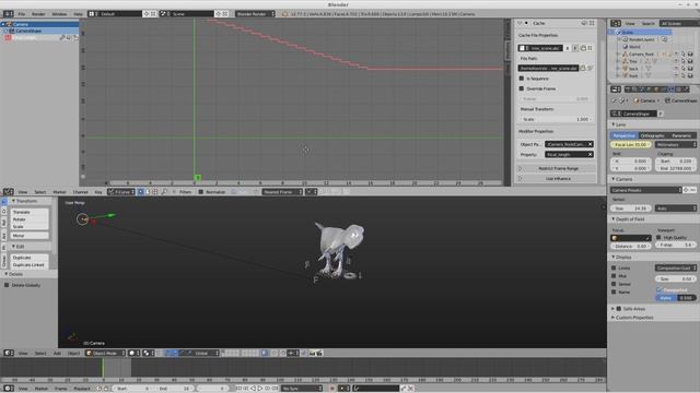 Blender: Alembic FCurve modifier. смотреть онлайн