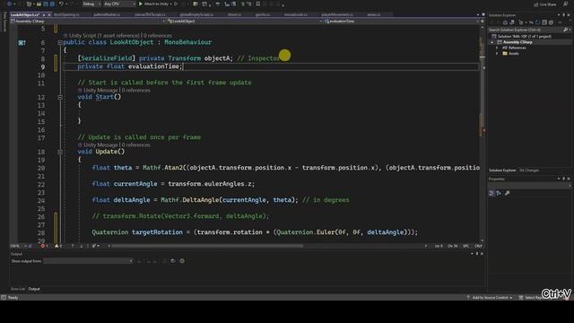 UNITY - Look At script: pointing an object towards another; part 2: Slerp смотреть онлайн