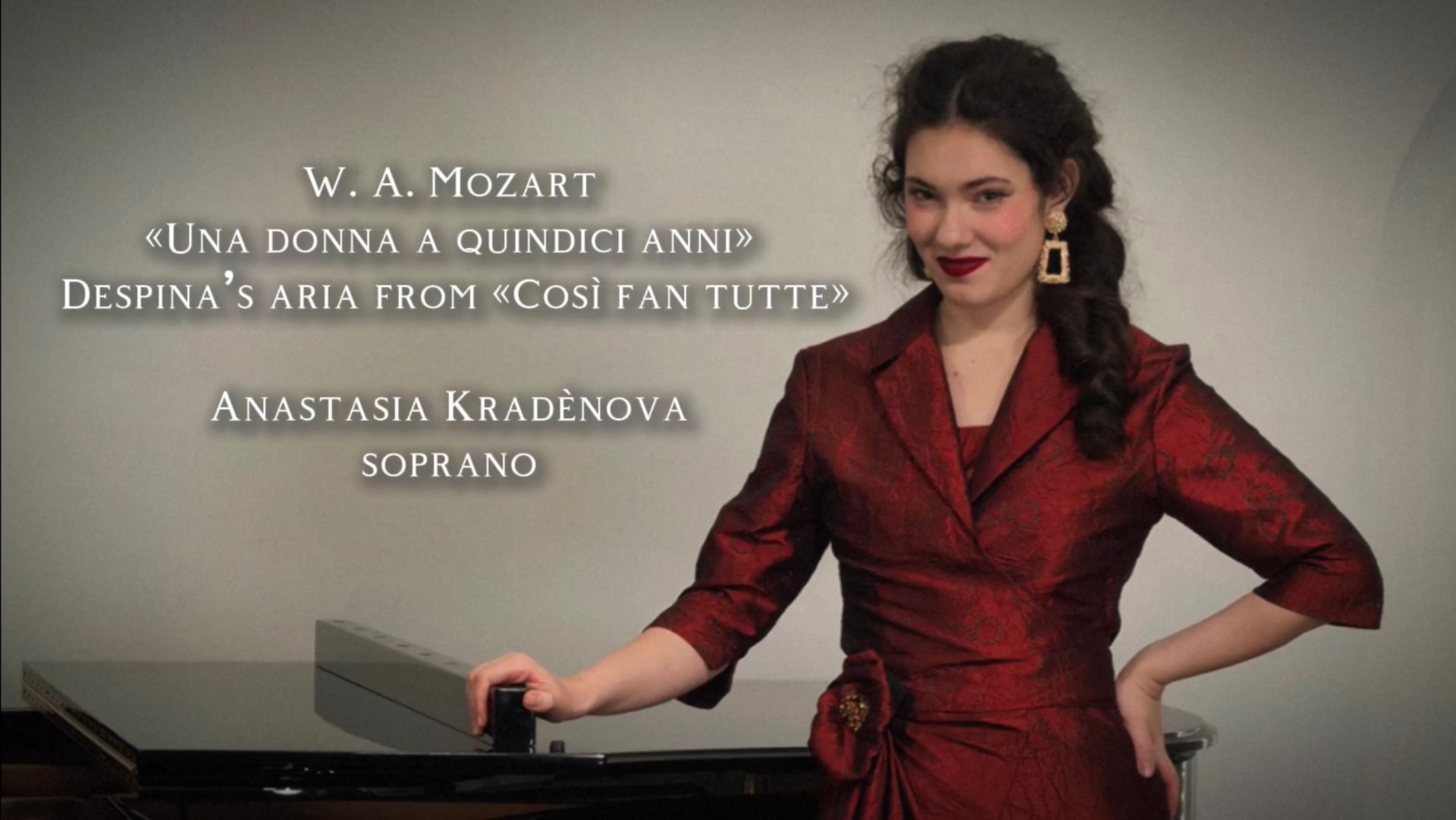 W. A. Mozart  «Una donna a quindici anni» Ария Деспины из «Così fan tutte» / Анастасия Крадèнова