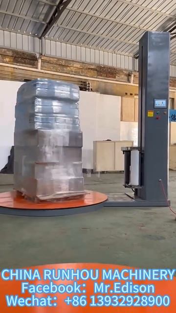 Automatic skid/pallet stretch film wrap pallet wrapper pallet wrapping machine with scale смотреть онлайн