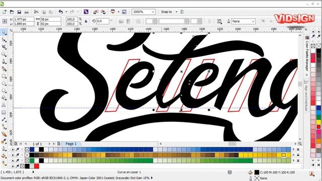 How to Make Logo Design from Lettering Sketch to Digital Using Corel Draw смотреть онлайн