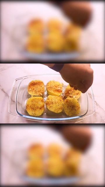 Картофельные Лодочки с Беконом. Картофель с Беконом #shorts