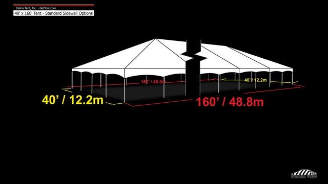 40' x 160' Tent Standard Sidewall Options смотреть онлайн