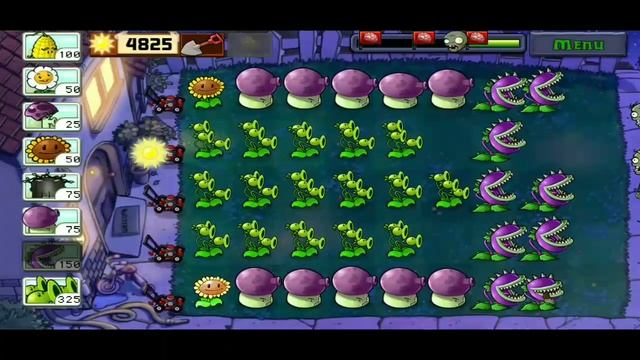 Plants vs Zombie : Adventure Night - Level 7 Gameplay смотреть онлайн