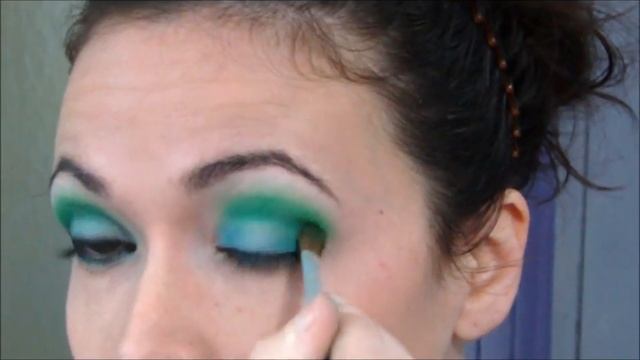 120 Manly Palette green and blue eyeshadow tutorial makeup look смотреть онлайн