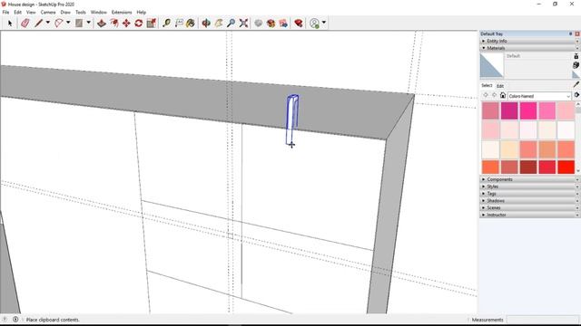 SketchUp Tutorial | Simple Kitchen Interior Design | Part 2