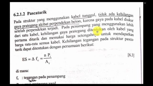 Kehilangan Tegangan Gaya Prategang Pada BETON PRATEGANG Part 1 Elastic Shortening Dan Friksi