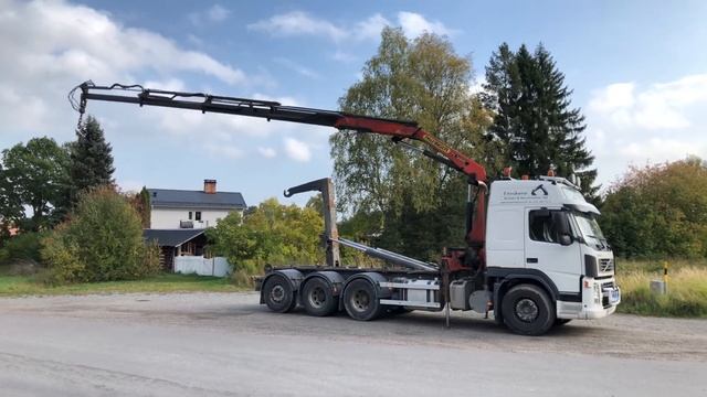 Köp lastväxlare Volvo FM12 Palfinger kran PK 14600 på Klaravik.se смотреть онлайн