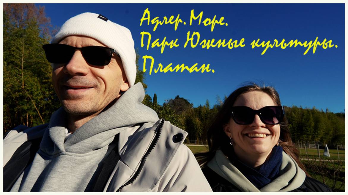 002. Адлер. Море. Парк Южные культуры. Платан. Отель. 3 января 2025 года. смотреть онлайн