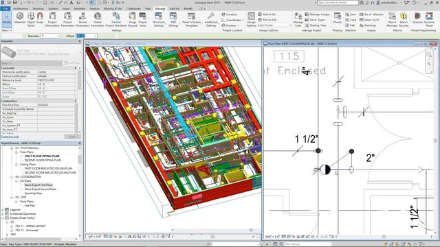 Fire Protection Nwd Coordination In Revit смотреть онлайн