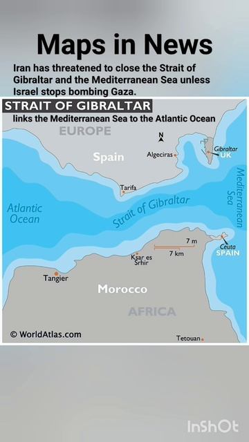 Strait of Gibraltar#iran#israel#hamas#ir#mediterranean#atlantic#shortsfeed#upsc#map#sea#viral смотреть онлайн