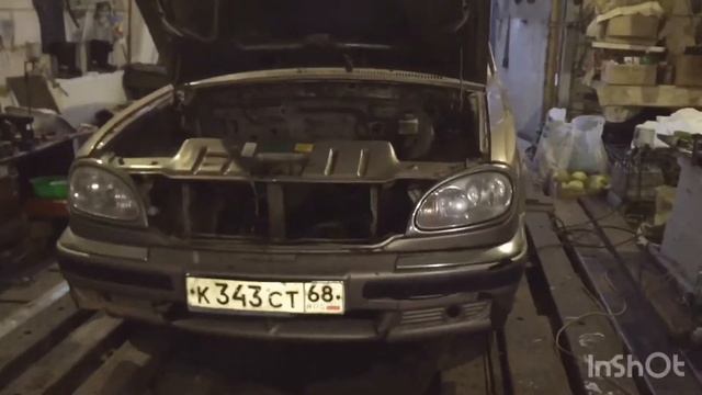 Подготовка к установки двигателя 2.4 Крайслер на Газель смотреть онлайн