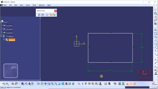 24 | CATIA V5 | Tutorials | Sketch | over constrained sketches смотреть онлайн