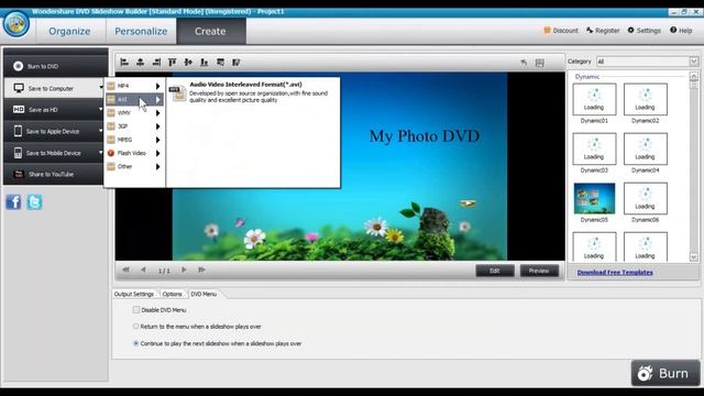 7 Wondershare DVD Slideshow Builder смотреть онлайн
