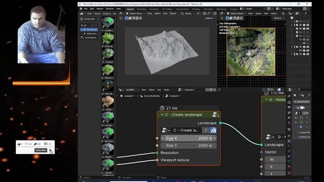Blender Addon review- Advanced landscape generator смотреть онлайн