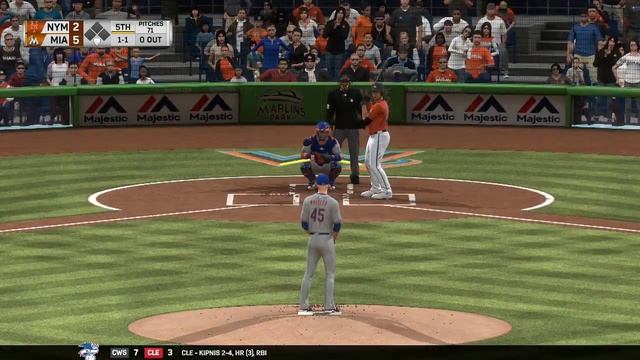 MLB The Show 17 (PS4) (Miami Marlins Season) Game #9: NYM @ MIA