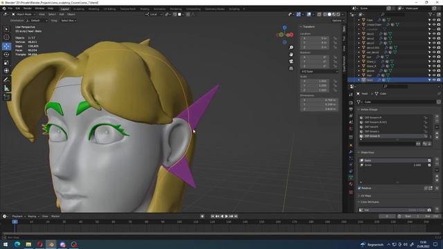 Blender Kurs "Animierte Skulptur" - 15.Blendshapes (Deutsch) смотреть онлайн