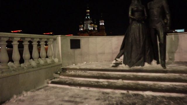 Кремль в Йошкар-Оле ночью зимой смотреть онлайн