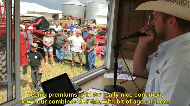Larry And Karen Bell Farm Retirement Auction Yesterday In Dyersville, IA