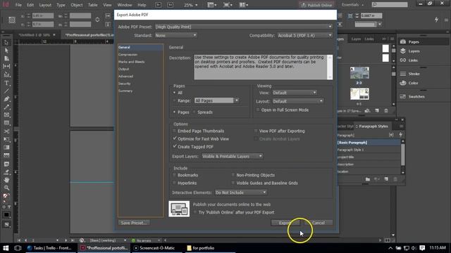 Exporting to PDF from InDesign смотреть онлайн