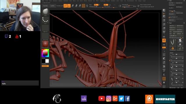 Dragon Muscle Anatomy Zbrush смотреть онлайн