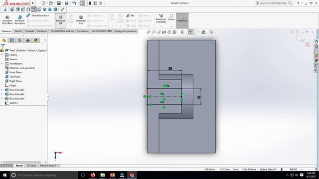 3D CAD MODEL - SOLIDWORKS FOR PRACTICE. EXERCISE #9 смотреть онлайн