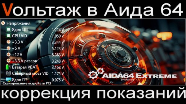 AIDA64 - Коррекция показаний линий вольтажа #aida64 #аида64