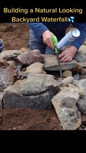 How we build a natural looking waterfall 💦 #shorts #asmrsounds смотреть онлайн
