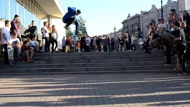 Go Skateboarding Day 2012 SPB. Ведущий - Кирпич. Сквот. смотреть онлайн