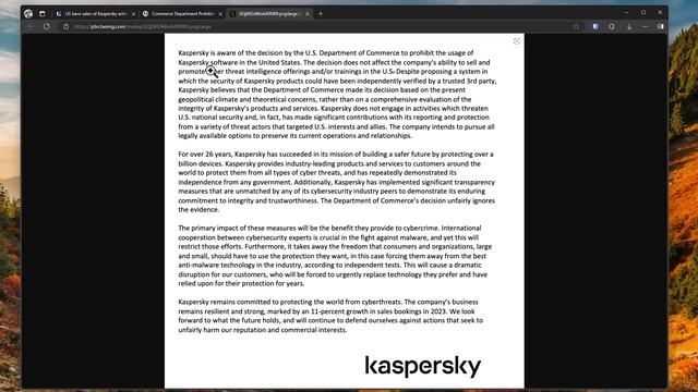 US Bans Kaspersky: Is Kaspersky Spyware? смотреть онлайн
