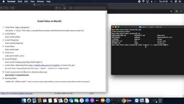 Tutorial Odoo : Install Odoo macOS смотреть онлайн