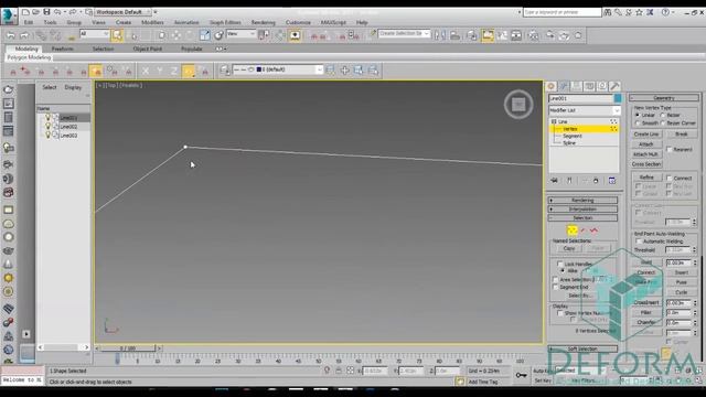 Deform - 3ds Max line properties / شرح اداة لاين смотреть онлайн