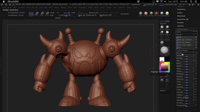 ZBrush Tip - Smart Symmetry in ZBrush смотреть онлайн