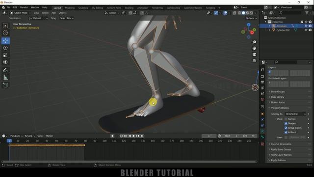 Skating Animation | Blender 3.0 tutorial смотреть онлайн