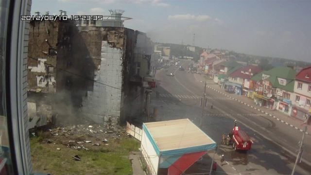 Лиски пожар ТЦ КОРОНА (часть 2) 2012.06.10 смотреть онлайн