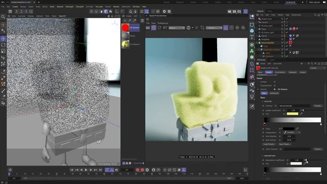 008 Using C4D RS Volume Material, Displacers, and Noise for a Sponge look! смотреть онлайн